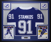 Steven Stamkos Autographed and Framed Tampa Bay Lightning Jersey