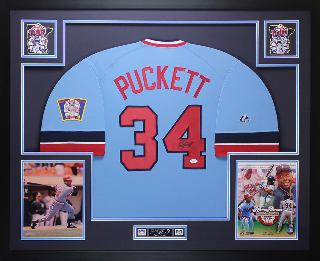 Kirby Puckett Autographed and Framed 