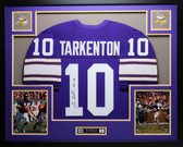 Fran Tarkenton Autographed and Framed Minnesota Vikings Jersey