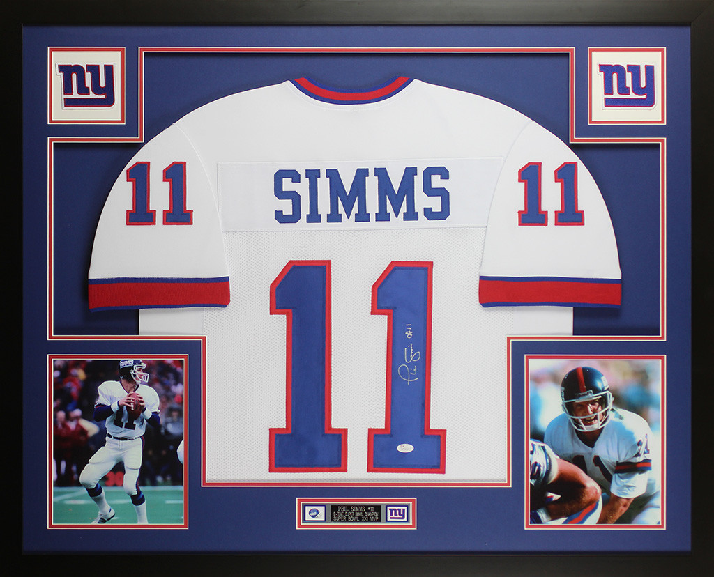 Phil simms autographed jersey Clearance