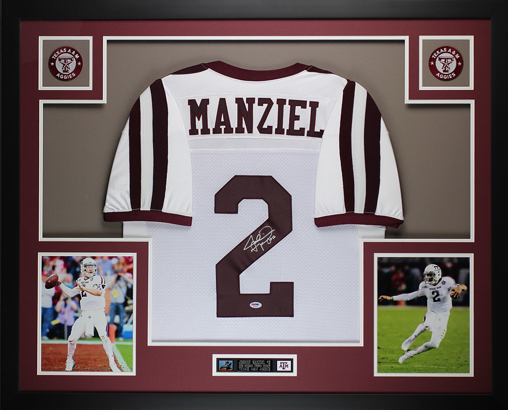 johnny manziel autographed jersey