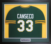 Jose Canseco Autographed and Framed Oakland Athletics Jersey