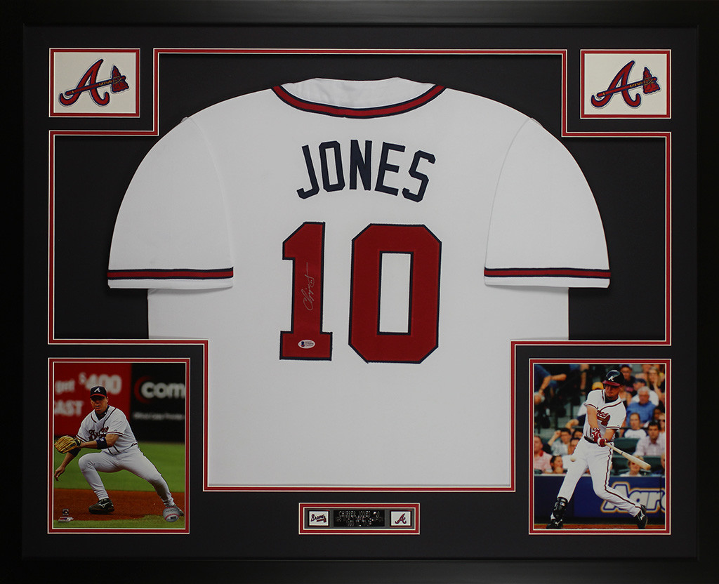 Chipper Jones Autographed and Framed 