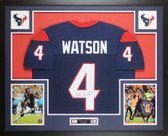 Deshaun Watson Autographed and Framed Houston Texans Jersey