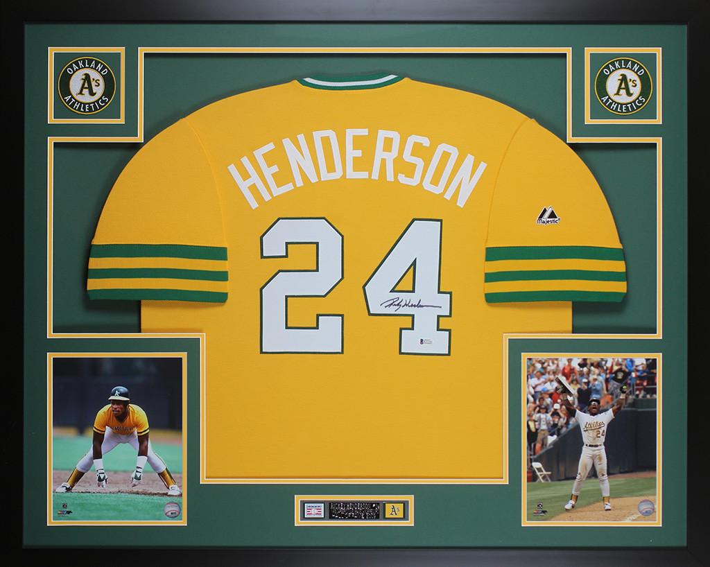 rickey henderson autographed jersey