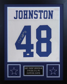 Daryl Johnston Autographed & Framed White Cowboys Jersey Auto JSA Cert