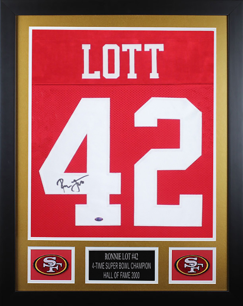 ronnie lott autographed jersey