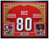 Jerry Rice Autographed and Framed San Francisco 49ers Jersey
