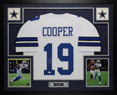 Amari Cooper Autographed & Framed White Dallas Cowboys Jersey Auto JSA COA