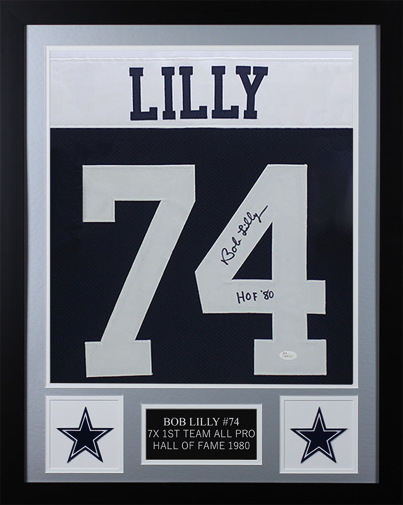 bob lilly autographed jersey