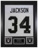 Bo Jackson Autographed and Framed Oakland Radiers Jersey