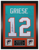 Bob Griese Autographed and Framed Miami Dolphins Jersey