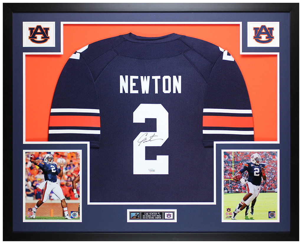 cam newton autographed auburn jersey