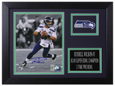 Russell Wilson Autographed and Framed Seattle Seahawks Photo