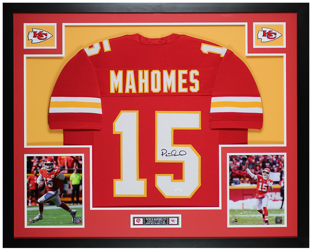 Patrick Mahomes Autographed and Framed Kansas City Chiefs Jersey
