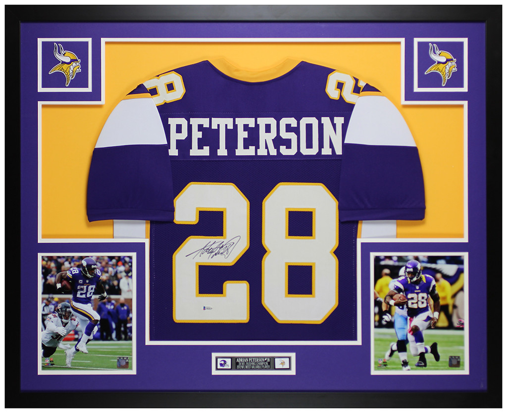 signed adrian peterson jersey