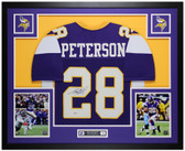 Adrian Peterson Autographed and Framed Minnesota Vikings Jersey