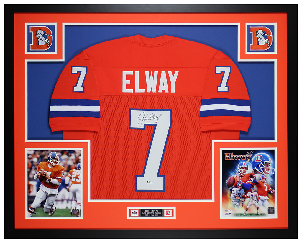 signed elway jersey