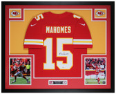 Patrick Mahomes Autographed and Framed Kansas City Chiefs Jersey