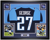Eddie George Autographed and Framed Tennessee Titans Jersey