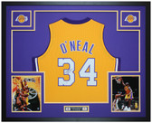 Shaquille O'Neal Autographed and Framed Los Angeles Lakers Jersey