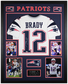 tom brady signed jersey framed
