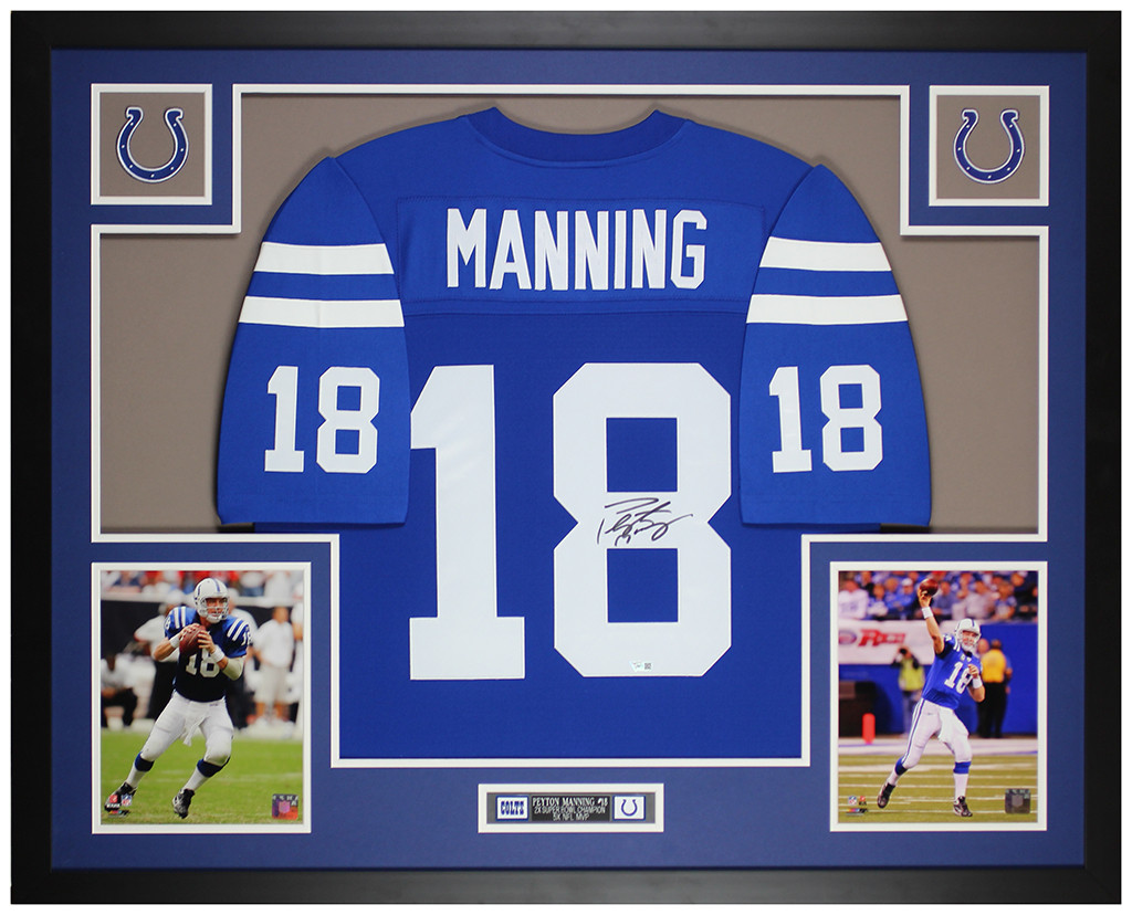 Peyton Manning Indianapolis Colts Denver Broncos combo jersey #18 License plate 