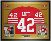 Ronnie Lott Autographed and Framed San Francisco 49ers Jersey