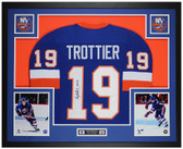 Bryan Trottier Autographed and Framed New York Islanders Jersey