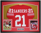 Deion Sanders Autographed and Framed San Francisco 49ers Jersey