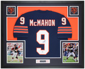 Jim McMahon Autographed and Framed Chicago Bears Jersey