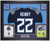 Derrick Henry Autographed and Framed Tennessee Titans Jersey
