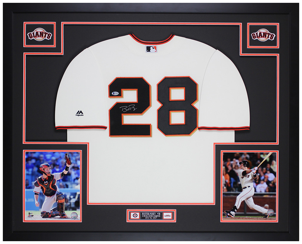 buster posey autographed jersey