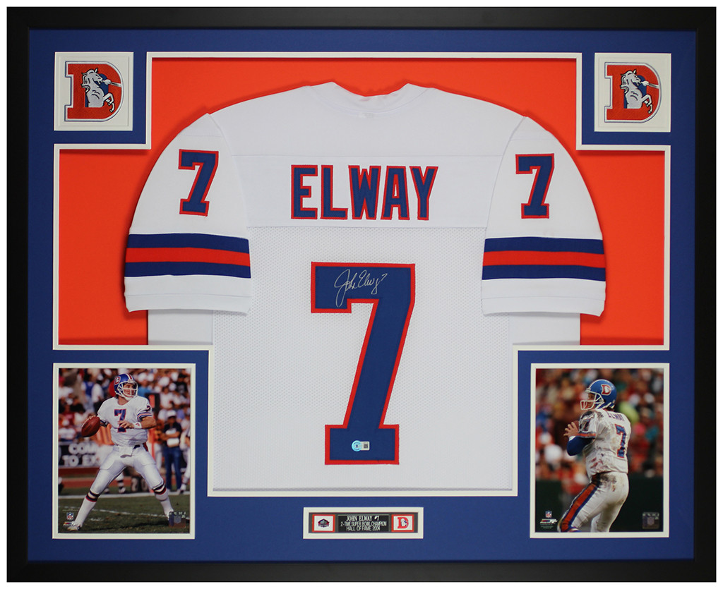 Framed Denver Broncos Jersey