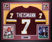 Joe Theismann Autographed and Framed Maroon Washington Jersey SB Champs JSA COA