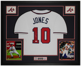Chipper Jones Autographed and Framed Atlanta Braves Jersey