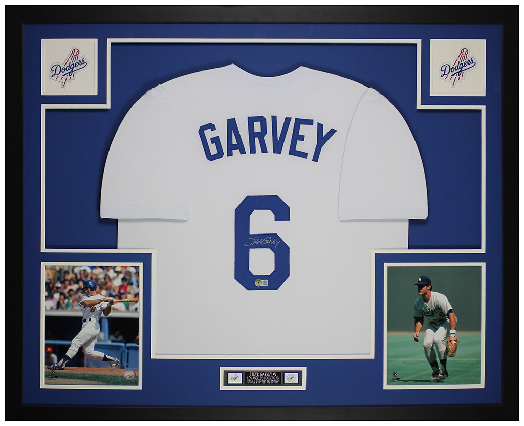 Steve Garvey Autographed and Framed Los Angeles Dodgers Jersey