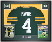 Brett Favre Autographed and Framed Green Bay Packers Jersey