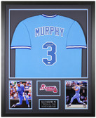 Dale Murphy Autographed & Framed Blue Atlanta Jersey Auto JSA COA