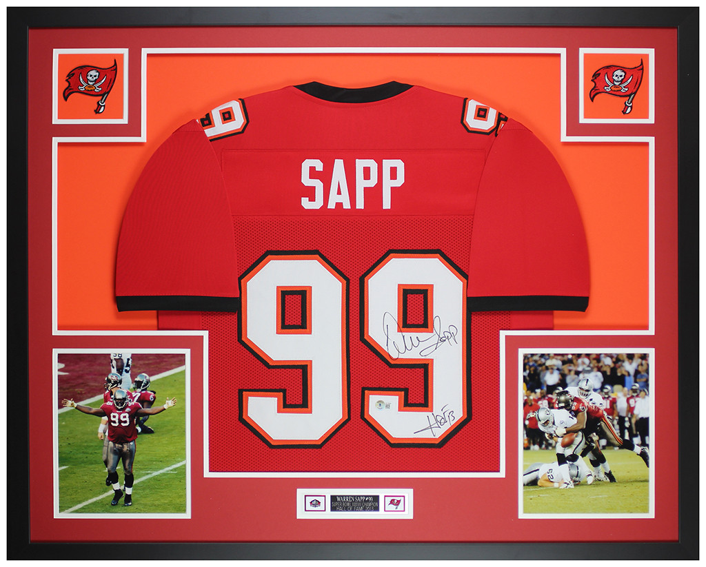 500 LEVEL Warren Sapp Tampa Bay Buccaneers Vintage Football Raglan T-Shirt - Liquefy Graphic, Unisex Fit
