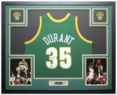 Kevin Durant Autographed & Framed Green Seattle Jersey Auto Beckett COA