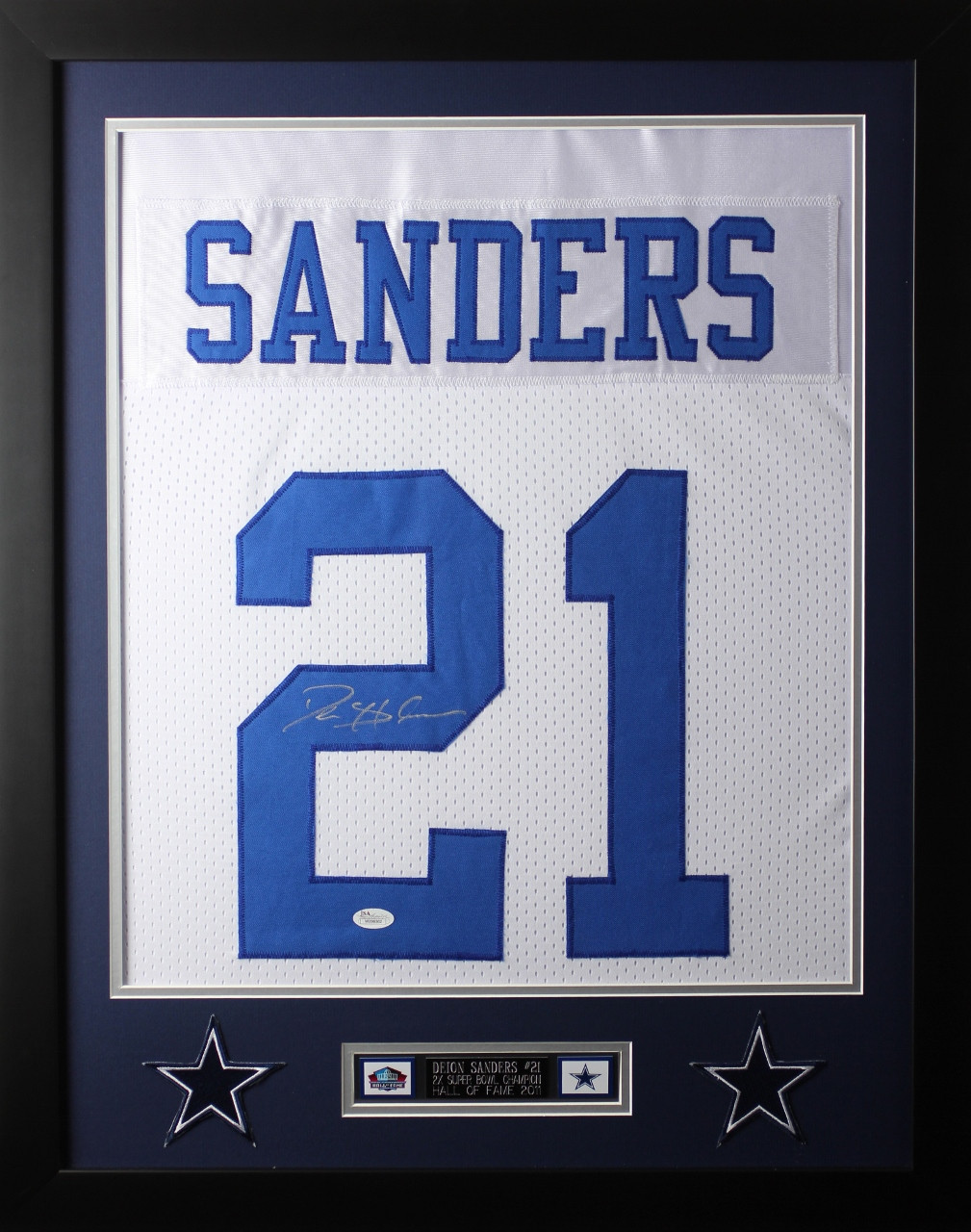deion sanders framed jersey