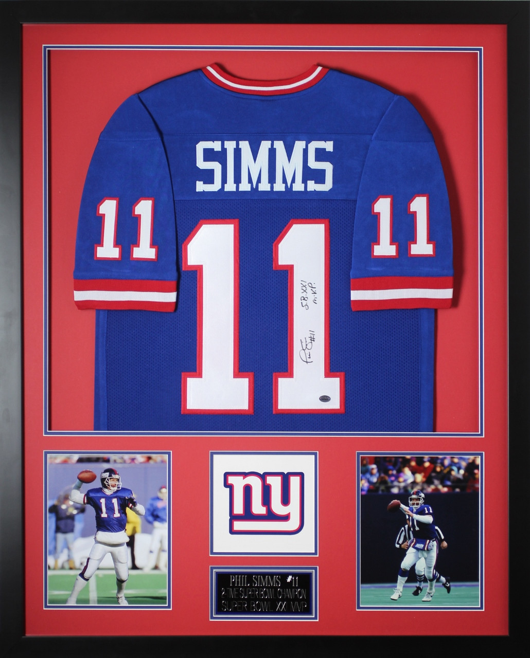 phil simms autographed jersey