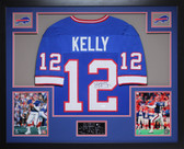 Jim Kelly Autographed and Framed Buffalo Bills Jersey