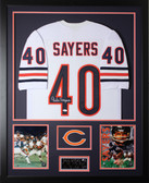 Gale Sayers Autographed and Framed Chicago Bears Jersey