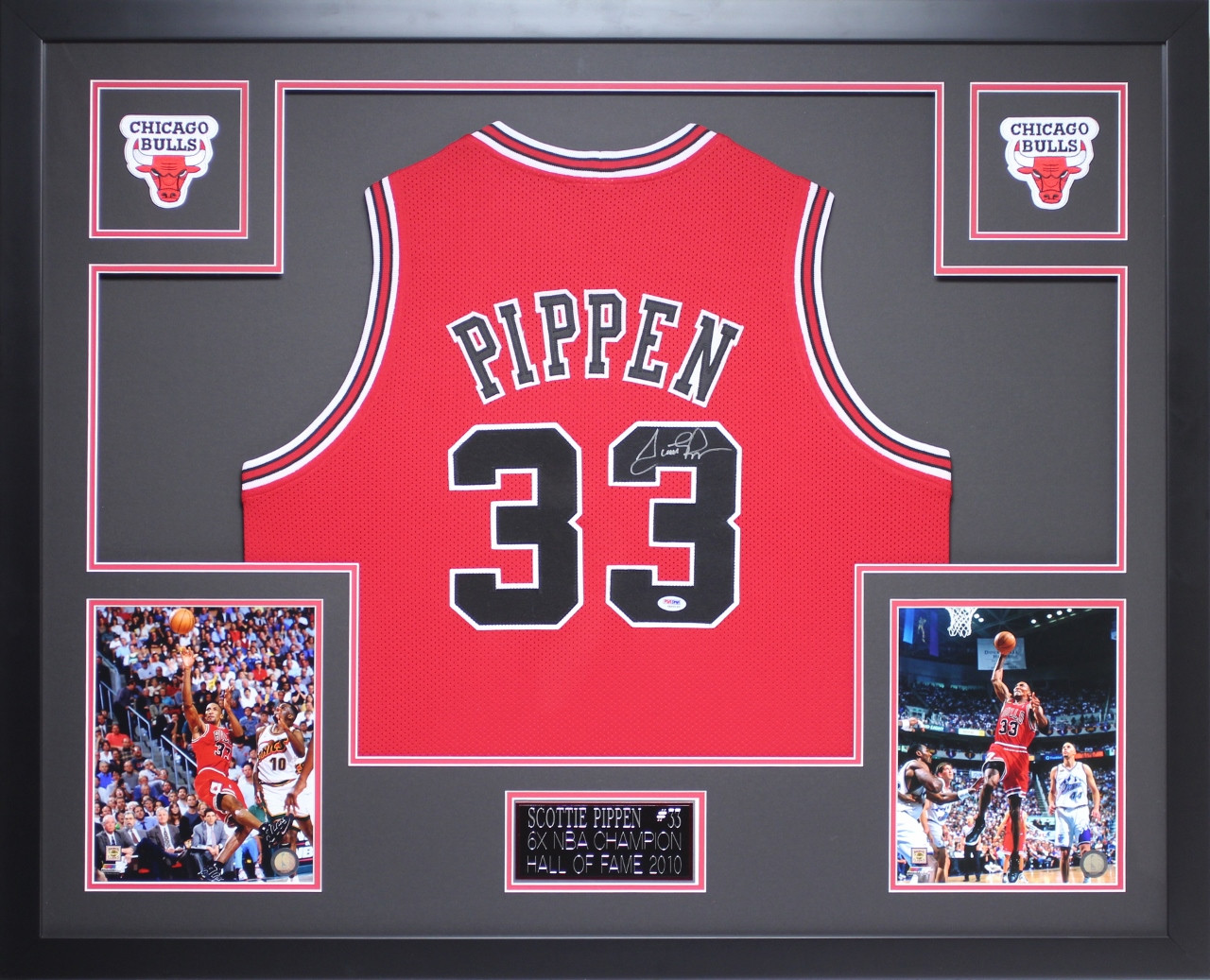 Scottie Pippen Autographed and Framed 