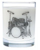Clear Glass Tumbler - Drum Kit