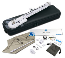 NUVO "J" Student Flute Outfit - Black/White/ WhitePink/WhiteBlue/WhiteGreen