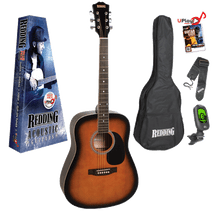 Redding Dreadnought Acoustic Guitar PACKAGE - Assorted Colours