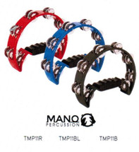 MANO Half Moon Tambourine - Black/Red/Blue